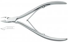 Cuticle Nippers Available in Inox Quality steel.  Fine Edge is the name of Quality Manufacturers & Shippers to the glob.  Cuticle Nipper with box joint double springs give a smoth and easy nail cutting for Beauty usage.

Available Size's: 10 cm, 12 cm

Available Finish: Stain Finish, Gold plated, Mirror Finish & Dull Finish are available.